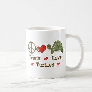 FriedensLiebe-Schildkröte-Tasse Kaffeetasse
