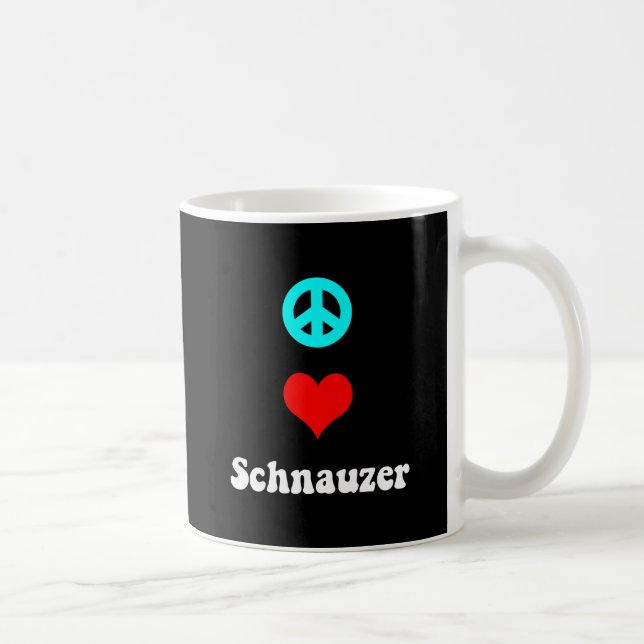 FriedensLiebe Schnauzer Kaffeetasse (Rechts)