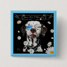 FriedensLiebe-Schokoladen-Dalmatiner Button