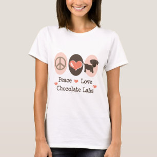 FriedensLiebe-Schokoladen-Labrador-T - Shirt