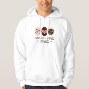 FriedensLiebe schreiben Schreibmaschine mit Kapuze Hoodie