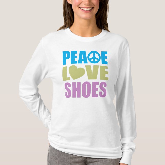 FriedensLiebe-Schuhe T-Shirt (Vorderseite)