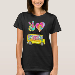 Friedensliebe Schulbusfahrer Süß Zurück zur Schule T-Shirt