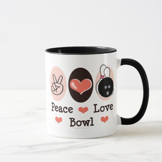 FriedensLiebe-Schüssel-Neuheits-Tasse Tasse