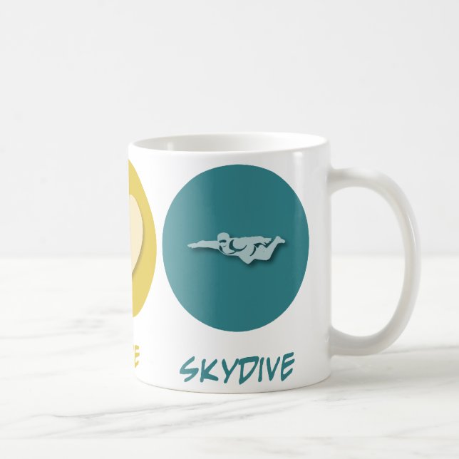 FriedensLiebe Skydive Kaffeetasse (Rechts)
