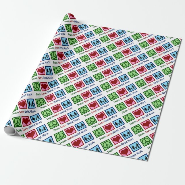 FriedensLiebe-Sozialarbeit Geschenkpapier (Ungerollt)