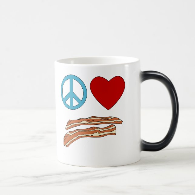 FriedensLiebe-Speck-Symbologie-T-Shirt, Tasse (Rechts)