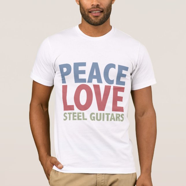 FriedensLiebe-Stahlgitarren T-Shirt (Vorderseite)