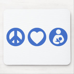 FriedensLiebe-Stillen Mousepad