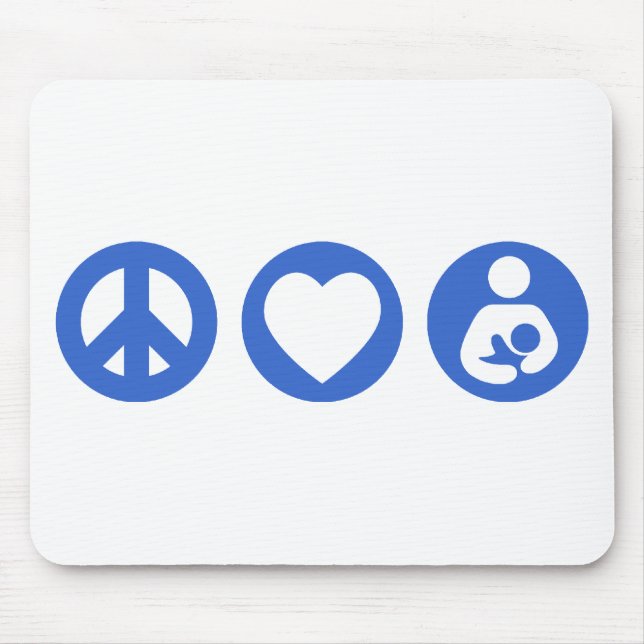 FriedensLiebe-Stillen Mousepad (Vorne)