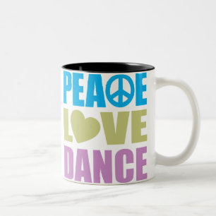FriedensLiebe-Tanz Zweifarbige Tasse