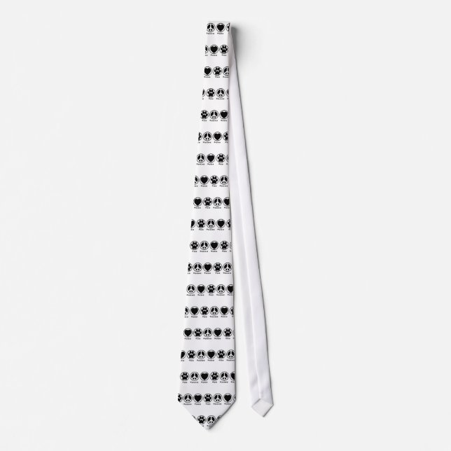 FriedensLiebe-Tatze Krawatte (Vorderseite)