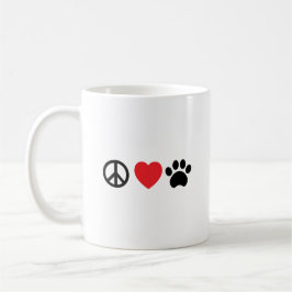 FriedensLiebe-Tatzen-Kaffee-Tasse Kaffeetasse