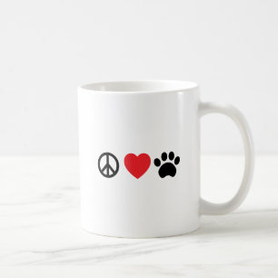 FriedensLiebe-Tatzen-Kaffee-Tasse Kaffeetasse