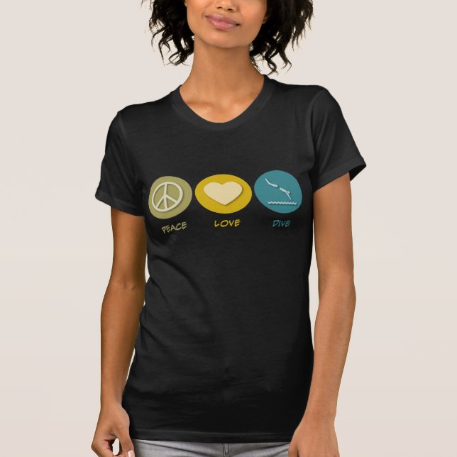 FriedensLiebe-Tauchen T-Shirt (Vorderseite)
