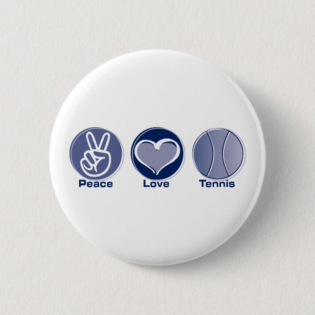 FriedensLiebe-Tennis Button (Vorderseite)