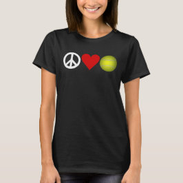 FriedensLiebe-Tennis-T - Shirt kundengerecht