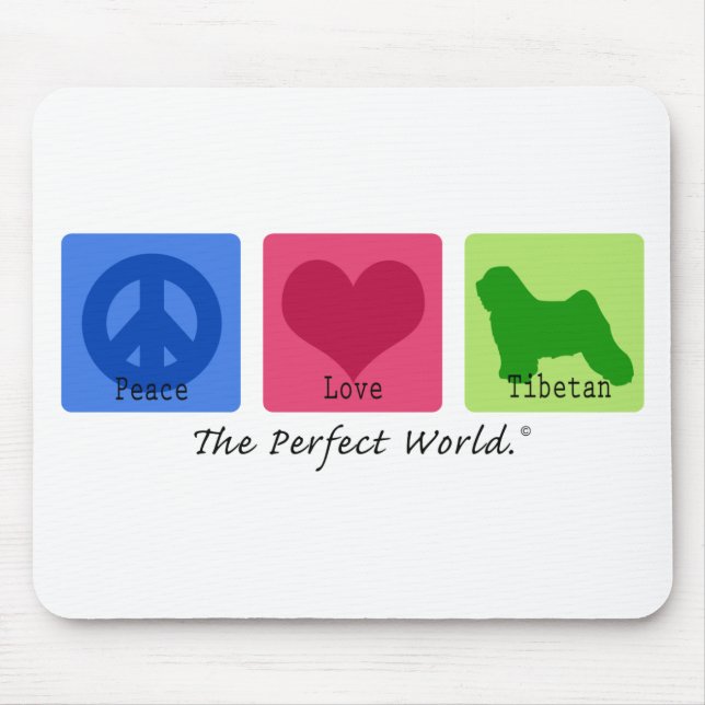 FriedensLiebe-Tibetaner Mousepad (Vorne)