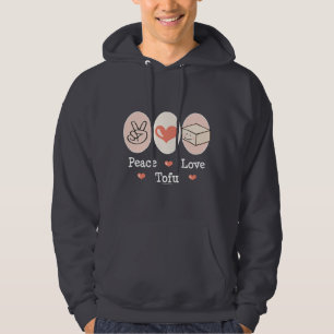 FriedensLiebe-Tofu-mit Kapuze Sweatshirt