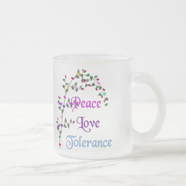 FriedensLiebe-Toleranz Mattglastasse (Rechts)