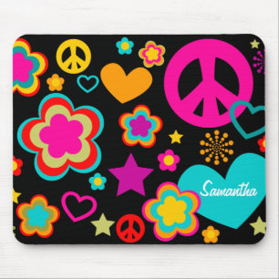 FriedensLiebe u. -alles Girly Mousepad