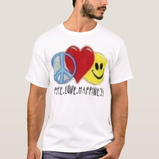 FriedensLiebe-u. -glück-angepasstes T-Shirt