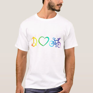 FriedensLiebe u. -radfahren T-Shirt