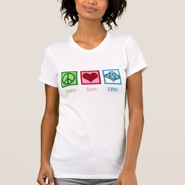 FriedensLiebe UFO T-Shirt (Vorderseite)