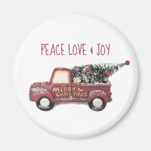 Friedensliebe- und Freudentoy-Lkw Frohe Weihnachte Magnet