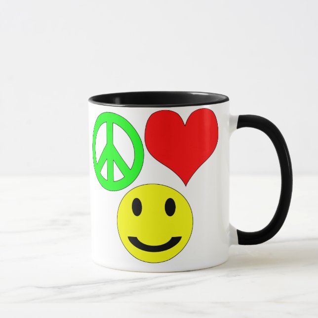 FriedensLiebe und Glück-Tasse Tasse (Rechts)