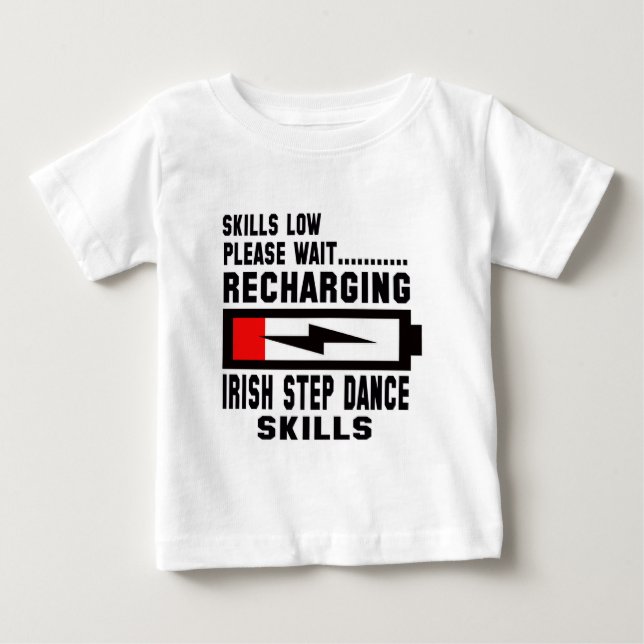 FriedensLiebe und irischer Schritt-Tanz Baby T-shirt (Vorderseite)