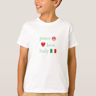 FriedensLiebe und Italien-Kinder T-Shirt
