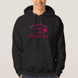 FRIEDENSLIEBE UND LAUGHER IM NEUEN JAHR HOODIE