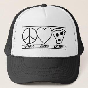 FriedensLiebe und -pizza Truckerkappe