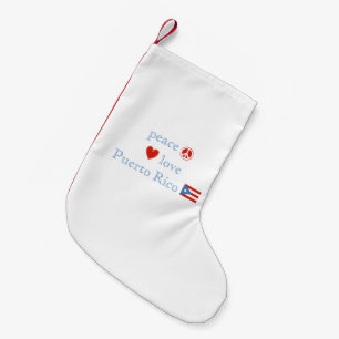 FriedensLiebe und -puerto Rico Kleiner Weihnachtsstrumpf