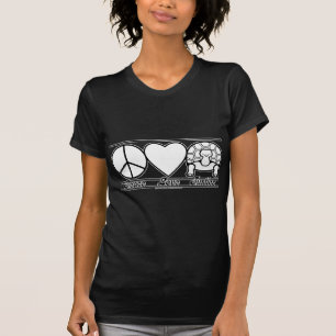 FriedensLiebe und -schildkröten T-Shirt