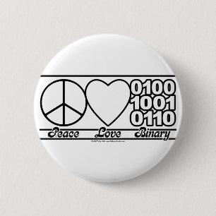 FriedensLiebe und -zweiheit Button
