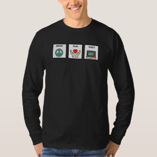 Friedensliebe unterrichtet Gebärdensprache Sprachp T-Shirt