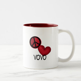 FriedensLiebe VoVo Zweifarbige Tasse