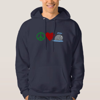 FriedensLiebe-Wal-T-Shirts, Reise-Tassen, Hoodie
