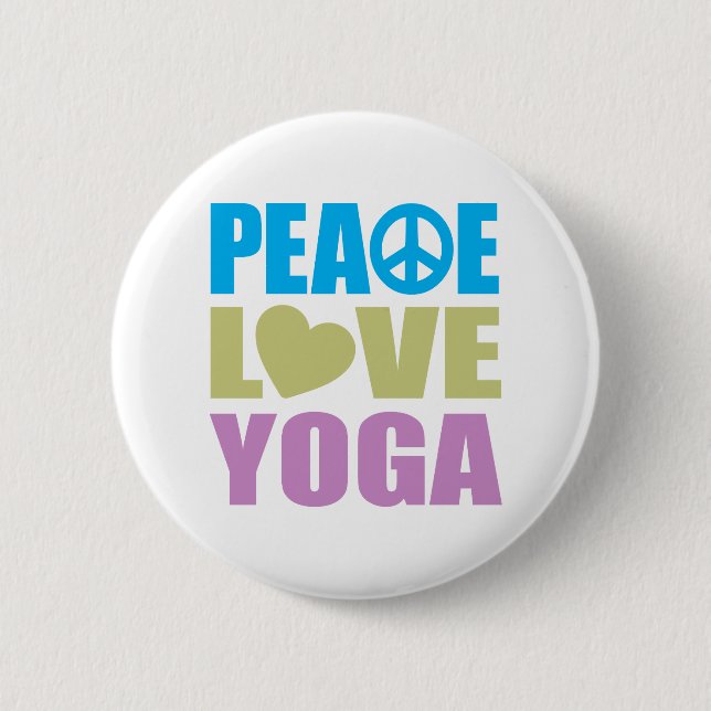 FriedensLiebe-Yoga Button (Vorderseite)