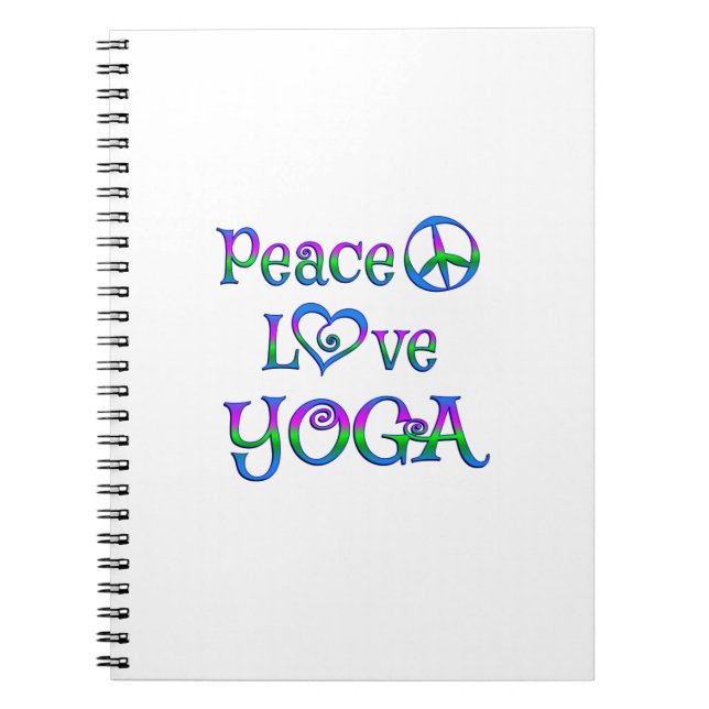 FriedensLiebe-Yoga Notizblock (Vorderseite)