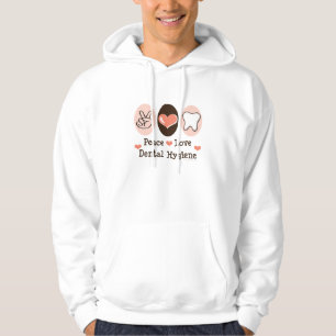 FriedensLiebe-zahnmedizinische Hygiene-mit Kapuze Hoodie