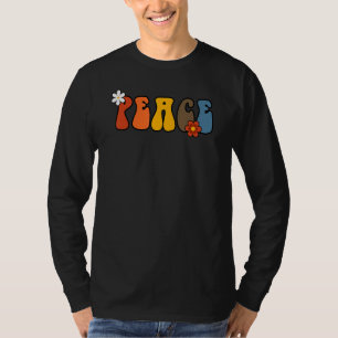 Friedensliebe Zeichen Hippie 70er Siebziger 60er S T-Shirt