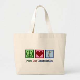 FriedensLiebeAnesthesiology Jumbo Stoffbeutel