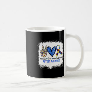 Friedensliebeband Autismus-Bewusstsein Akzeptiere  Kaffeetasse