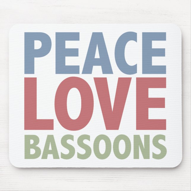 FriedensLiebeBassoons Mousepad (Vorne)