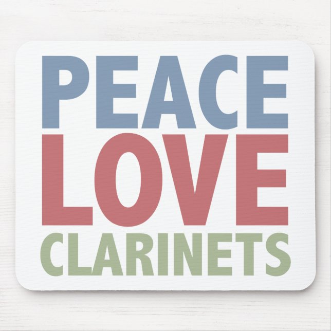 FriedensLiebeClarinets Mousepad (Vorne)