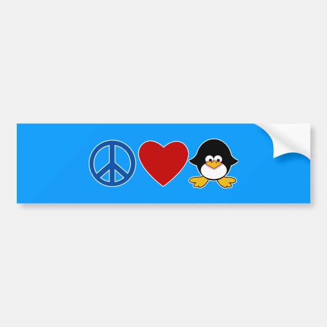 FriedensLiebepenguin-Baby-T - Shirts, Tassen Autoaufkleber (Vorne)