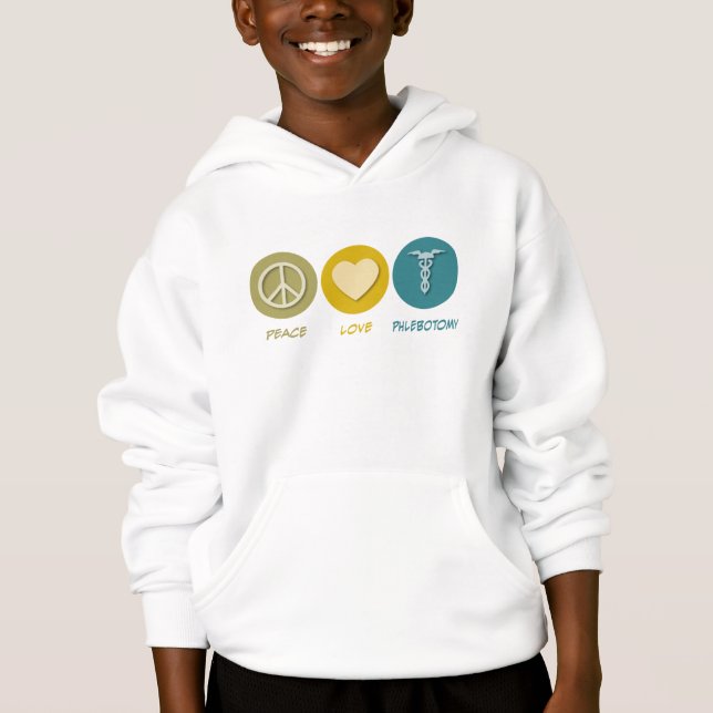 FriedensLiebePhlebotomy Hoodie (Vorderseite)